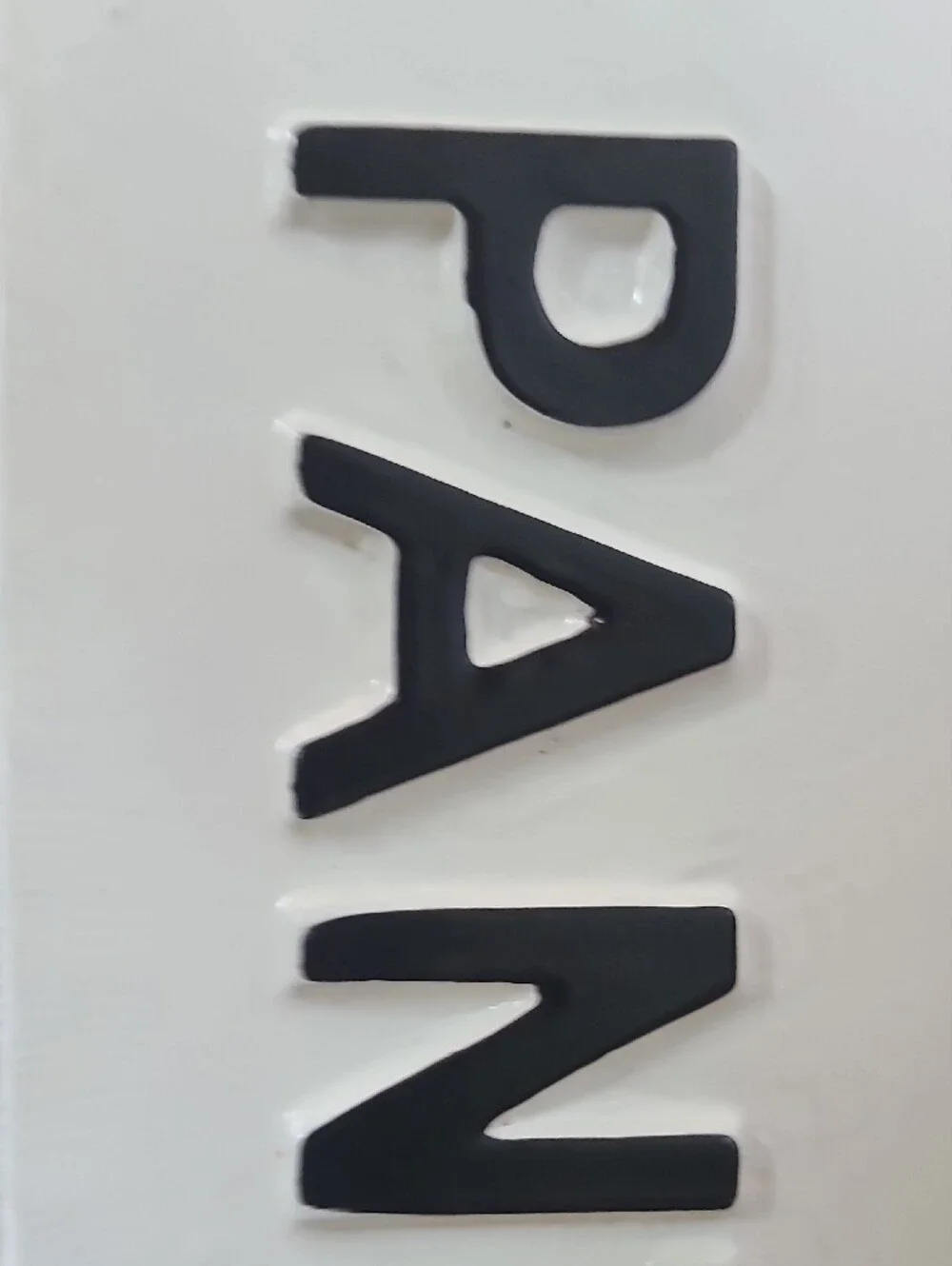 PANTRY Wall Sign - White with Black Lettering